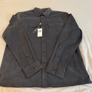 NEW NWT Michael Kors Men's Stretch Cotton Blend Utility Shirt Sz: Large